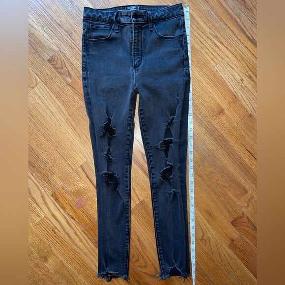 Abercrombie & Fitch Simone High Ankle Rise Super Skinny jeans Size 2 - Picture 6 of 16